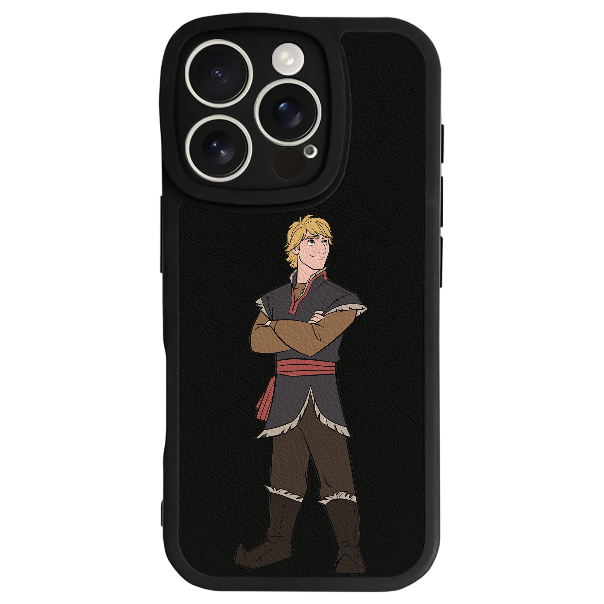 （画像用） アナと雪の女王 アンナ エルサ Frozen Anna Elsa 【iPhone 16シリーズ対応】シリコンスマホケース（レザー調） 材質：シリコン